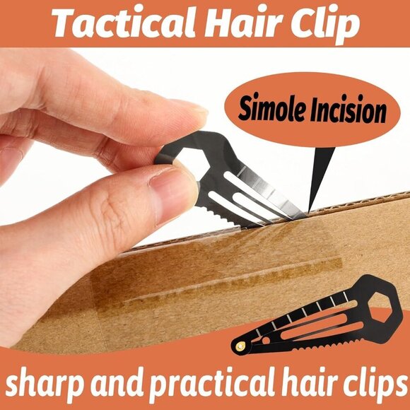Self Defence Hair Clips Women Multi-Functional Stainless Steel 10 Pack